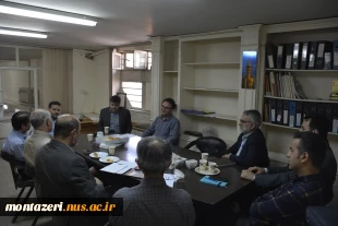 نشست اساتید گروه عمران دانشکده شهید منتظری و معاون اجرایی شهرداری منطقه9 مشهد 4