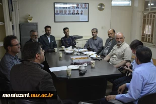 نشست اساتید گروه عمران دانشکده شهید منتظری و معاون اجرایی شهرداری منطقه9 مشهد 5
