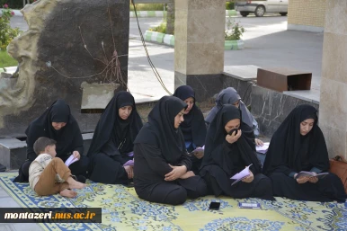قرائت دعای زیارت عاشورا در جوار مزار شهید گمنام 4