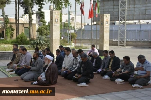 قرائت دعای زیارت عاشورا در جوار مزار شهید گمنام 5