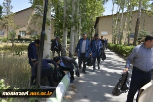 برگزاری آیین پاکسازی محیط زیست در دانشکده شهید منتظری 7