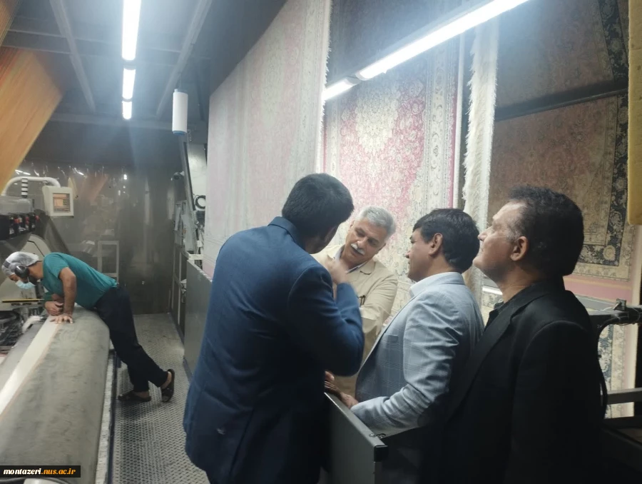 بازدید مسئولان دانشگاه ملی مهارت استان خراسان رضوی از شرکت فرش مشهد 5