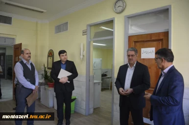 بازدید رئیس دانشگاه ملی مهارت از حوزه برگزاری امتحانات پایان ترم دانشکده شهید منتظری 2