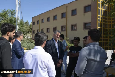 بازدید رئیس دانشگاه ملی مهارت از حوزه برگزاری امتحانات پایان ترم دانشکده شهید منتظری 5