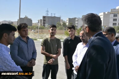 بازدید رئیس دانشگاه ملی مهارت از حوزه برگزاری امتحانات پایان ترم دانشکده شهید منتظری 6
