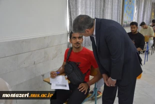 بازدید رئیس دانشگاه ملی مهارت از حوزه برگزاری امتحانات پایان ترم دانشکده شهید منتظری 9