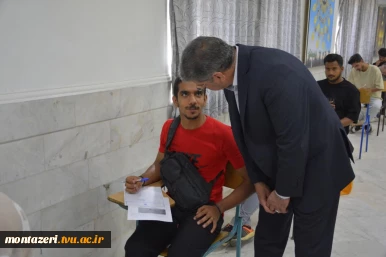 بازدید رئیس دانشگاه ملی مهارت از حوزه برگزاری امتحانات پایان ترم دانشکده شهید منتظری 9