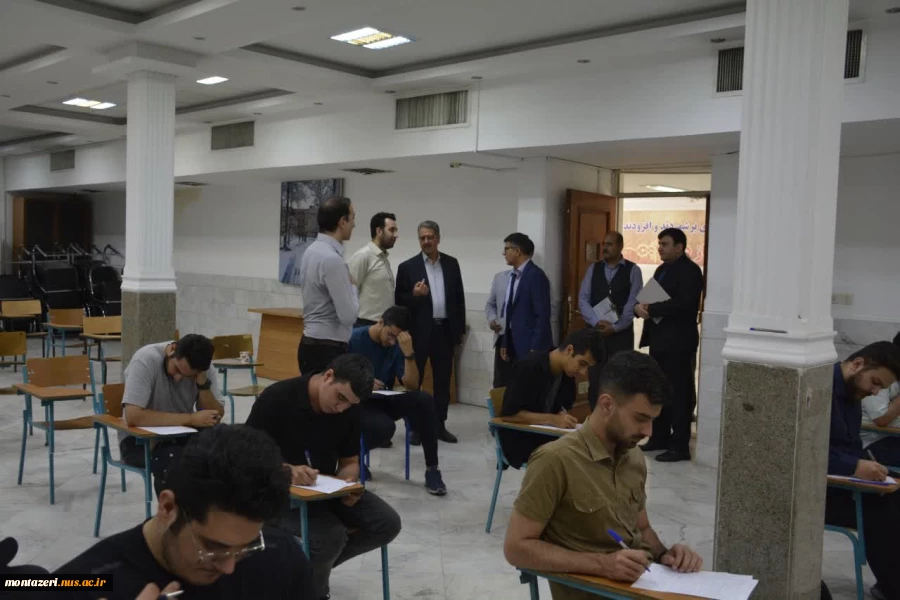 بازدید رئیس دانشگاه ملی مهارت از حوزه برگزاری امتحانات پایان ترم دانشکده شهید منتظری 10