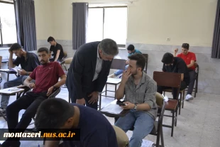 بازدید رئیس دانشگاه ملی مهارت از حوزه برگزاری امتحانات پایان ترم دانشکده شهید منتظری 11